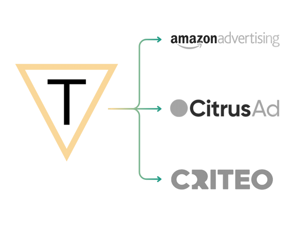 A graph of different publishers connected to the Triffecta platform